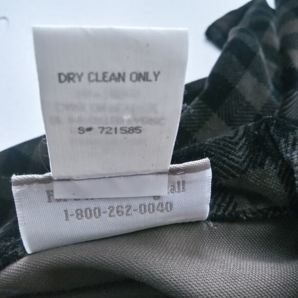 Coldwater Creek Brown Black Plaid Velvet Button Front Shacket Size L - Picture 10 of 11